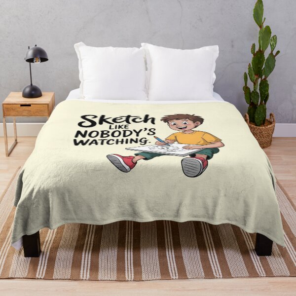 Item preview, Sketch Like Nobody’s Watching – Inspirational Sketch Artist and Drawing Design designed and sold by Jollys-ArtShop.