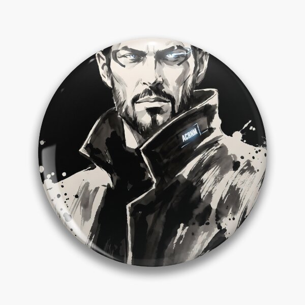 Item preview, Adam Jensen Deus Ex Human Revolution Sumi-e Gamer Graphic Tee designed and sold by Senpaiwaves.