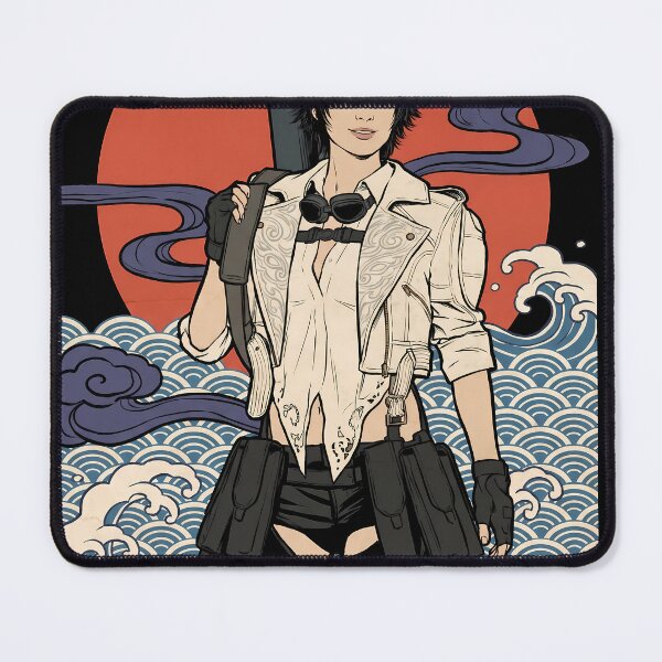 Item preview, Lady Devil May Cry 3 Ukiyo-e Video Game Anime Shirt designed and sold by Senpaiwaves.