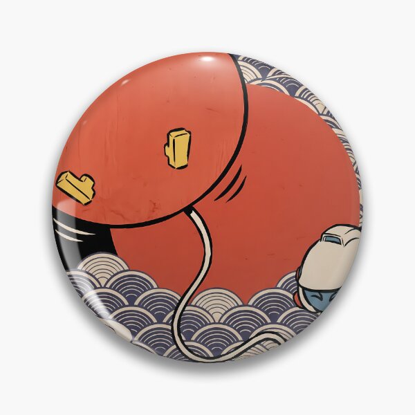 Item preview, Dig Dug Inflating a Pooka Dig Dug Ukiyo-e Gamer Graphic Tee designed and sold by Senpaiwaves.