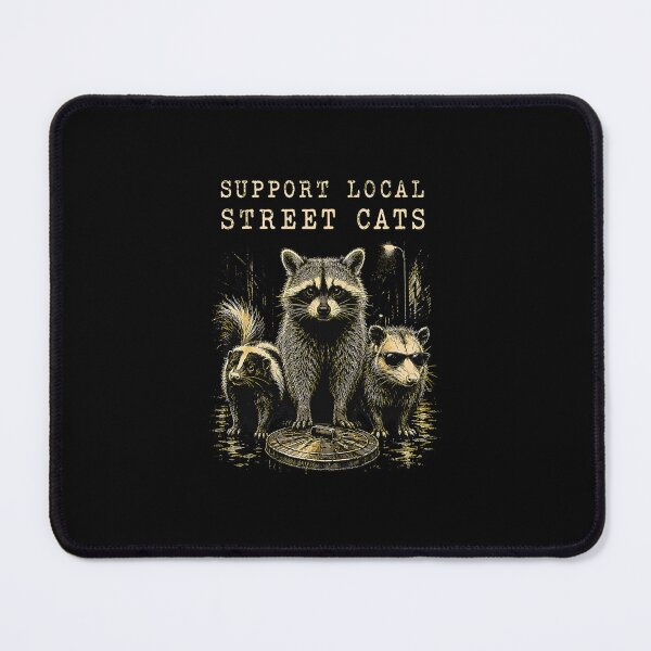 Item preview, Copy of Support Local Street Cats Raccoon Opossum Skunk Grunge Animal designed and sold by Brasovbit.