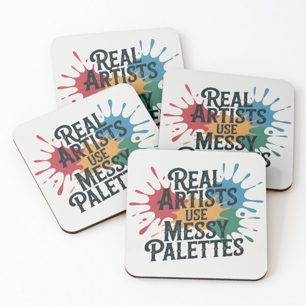Item preview, Real Artists Use Messy Palettes – Funny Artist and Painting Humor Design designed and sold by Jollys-ArtShop.