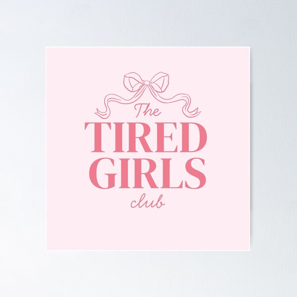 Item preview, The Tired Girls Club - Coquette Pink Ribbon Design designed and sold by MiaBellaGirl.