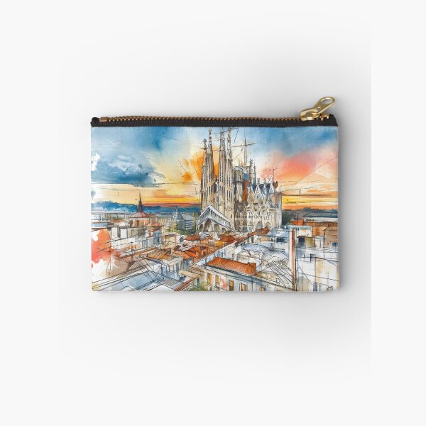Item preview, Sagrada Familia Skyline at Sunset designed and sold by kolonjArt.