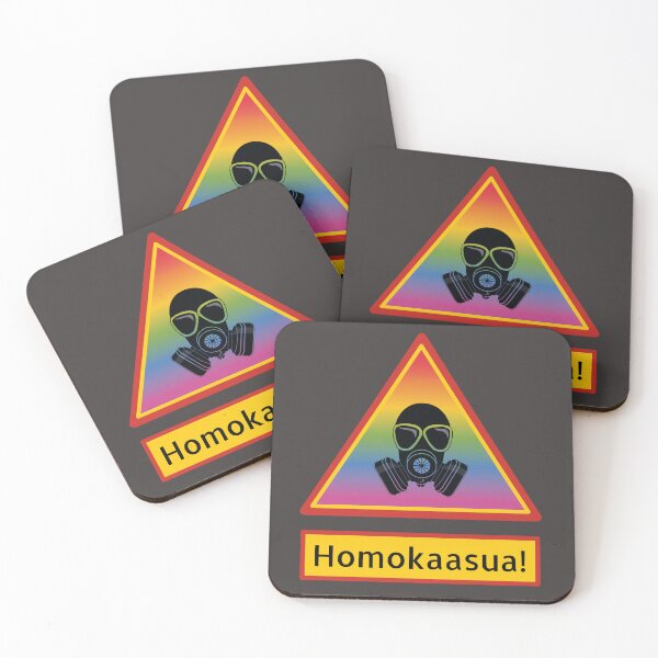 Item preview, Homokaasu Warning Sign with Gas Mask designed and sold by gayishdesign.