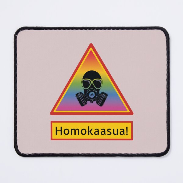Item preview, Homokaasu Warning Sign with Gas Mask designed and sold by gayishdesign.