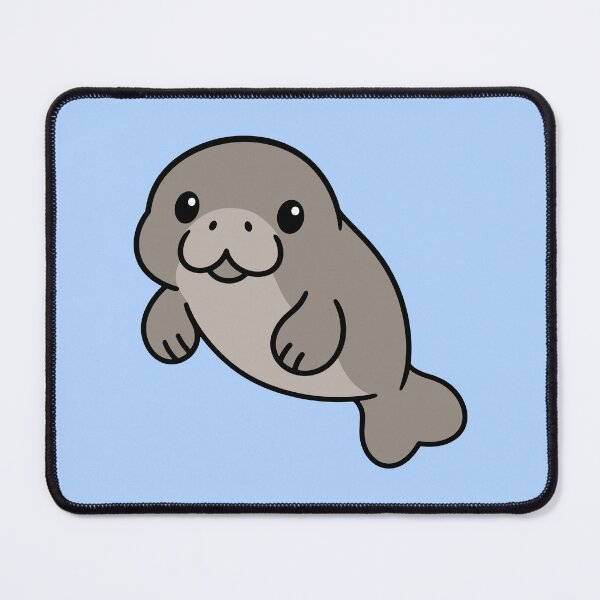 Item preview, Cute Cartoon Manatee designed and sold by WildlifeDoodle.