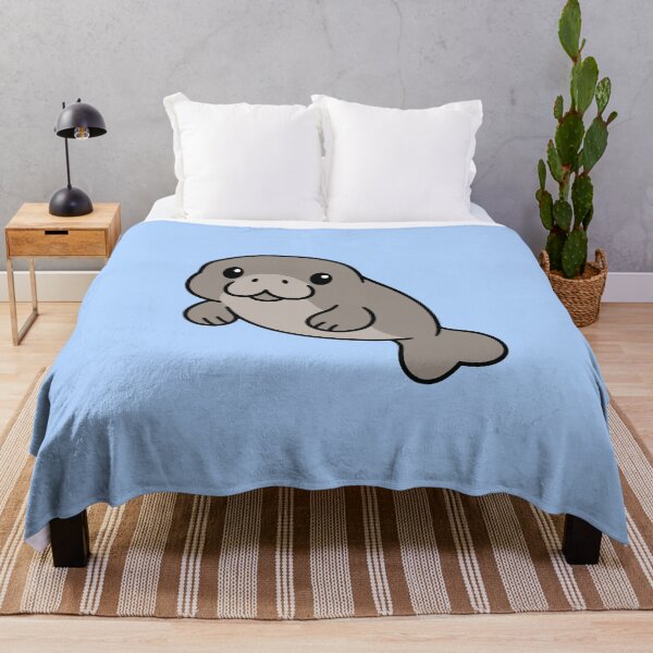Item preview, Cute Cartoon Manatee designed and sold by WildlifeDoodle.