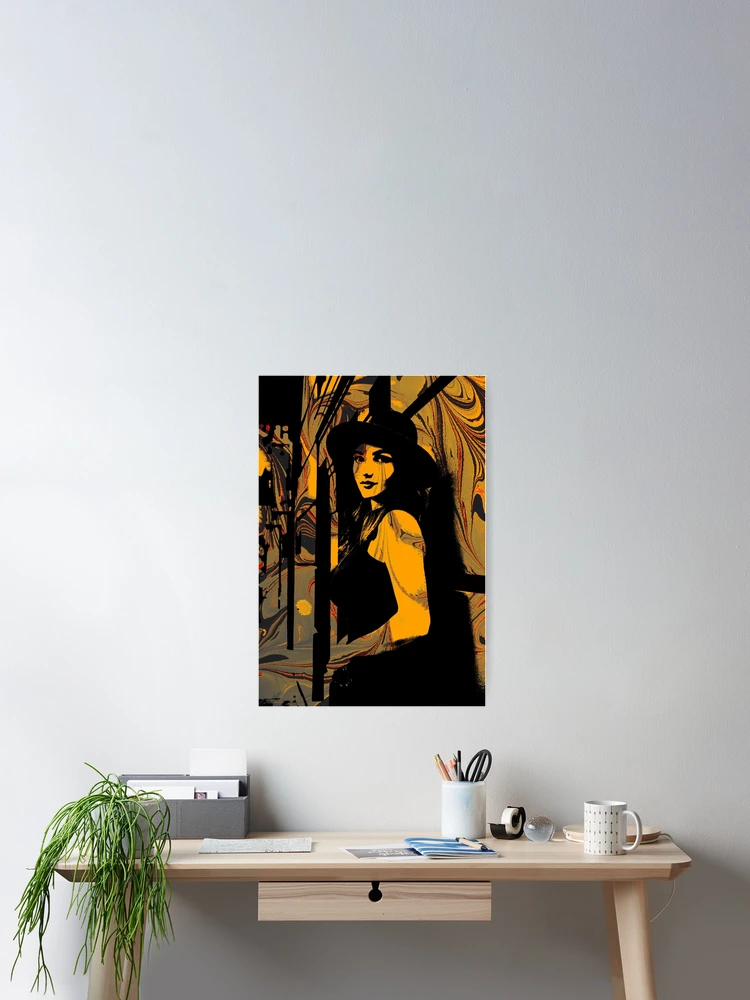 Thumbnail 2 of 3, Poster, Abstract Amber designed and sold by RAMIRELLI.
