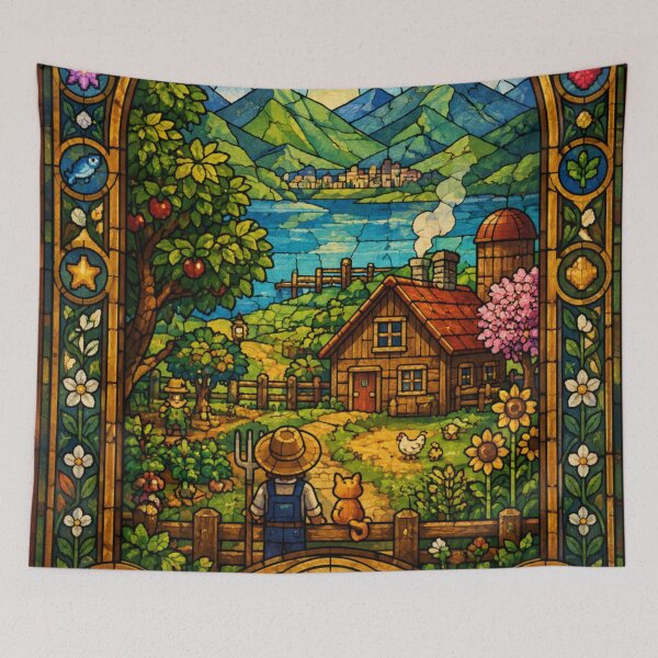 Item preview, Stardew Valley Stained Glass designed and sold by FeelTheDrawing.