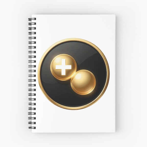 Item preview, Golden Proton & Neutron | Luxury Nuclear Physics Symbol designed and sold by simaso.