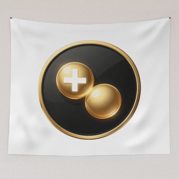 Item preview, Golden Proton & Neutron | Luxury Nuclear Physics Symbol designed and sold by simaso.