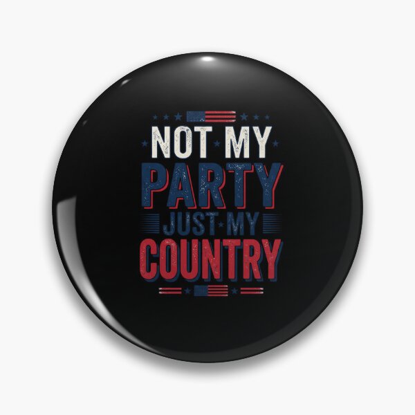 Item preview, Not My Party Just My Country Independent Patriot Design designed and sold by enjoytheshirt.