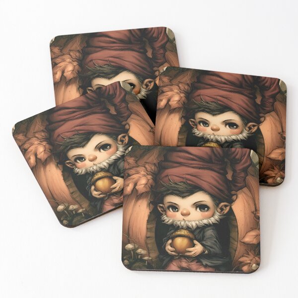 Item preview, Pumpkin Gnome – Whimsical Autumn Woodland Art designed and sold by InkAndGloom.