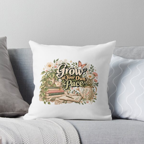 Item preview, Grow at Your Own Pace – Botanical Self Love Affirmation designed and sold by Sania Wazir Studio.