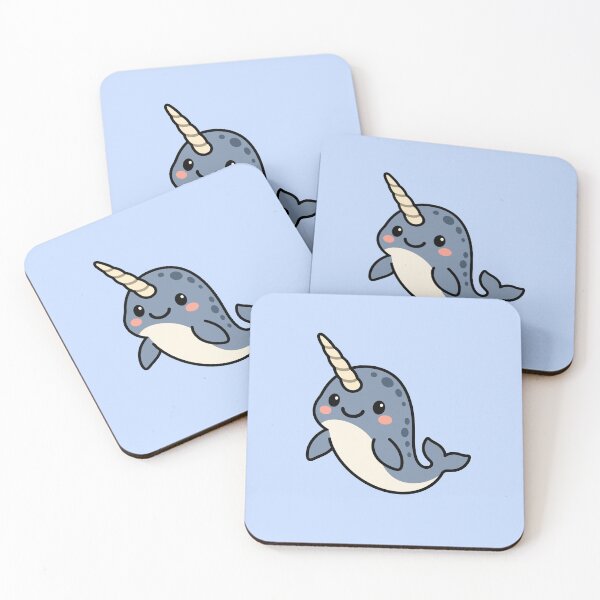 Item preview, Cute Cartoon Narwhal designed and sold by WildlifeDoodle.