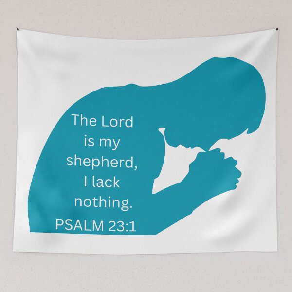 Item preview, The Lord is my Shepherd Psalm 23:1  designed and sold by Boy and Belugee Studio.