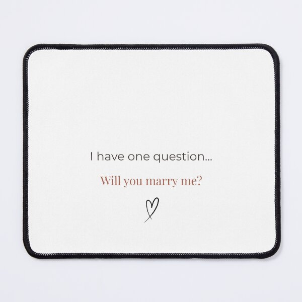 Item preview, I Have One Question… Will You Marry Me? | Marriage Proposal Design designed and sold by AmorEmFioStudio.