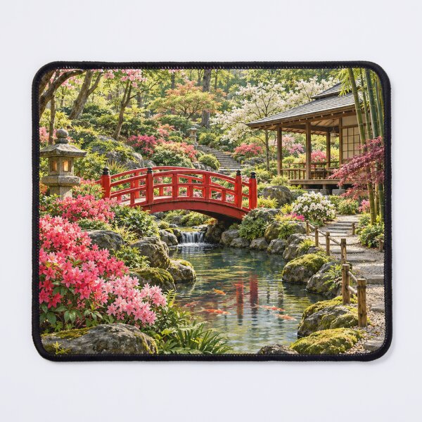 Item preview, North Alabama Japanese Garden – Vintage Monte Sano State Park Travel Poster designed and sold by Eclipse 3699.