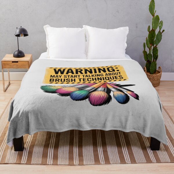 Item preview, Warning: May Start Talking About Brush Techniques – Funny Artist Design designed and sold by Jollys-ArtShop.