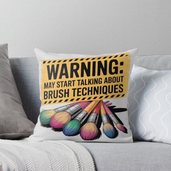 Item preview, Warning: May Start Talking About Brush Techniques – Funny Artist Design designed and sold by Jollys-ArtShop.