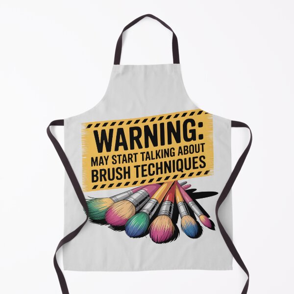 Item preview, Warning: May Start Talking About Brush Techniques – Funny Artist Design designed and sold by Jollys-ArtShop.