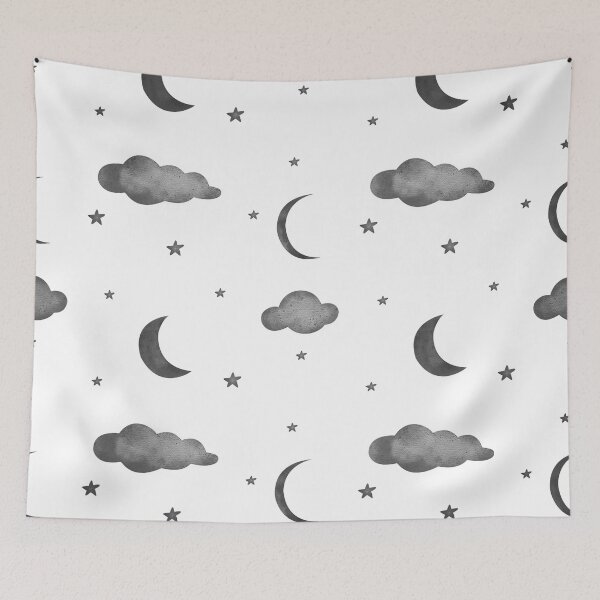 Item preview, Celestial pattern - Black and Gray designed and sold by noob publishing.