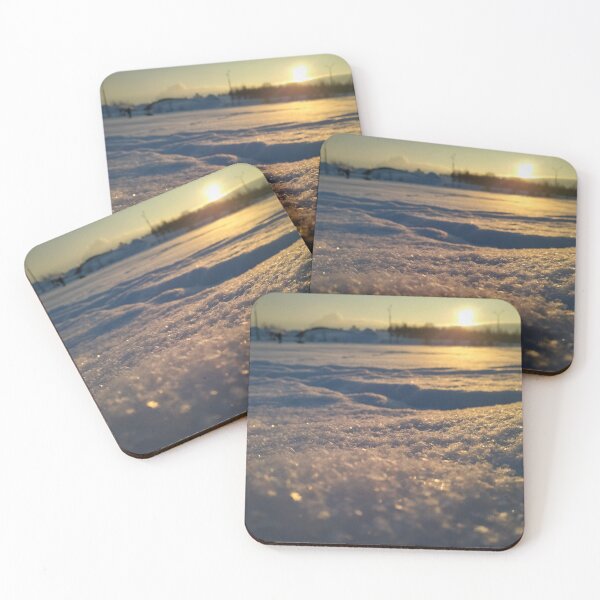 Item preview, Golden Hour Sparkle on Winter Snow designed and sold by Sky-99.