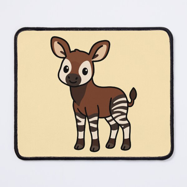 Item preview, Cute Cartoon Okapi designed and sold by WildlifeDoodle.