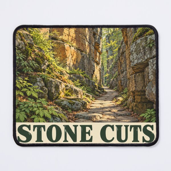 Item preview, Stone Cuts Monte Sano State Park Huntsville Alabama – Vintage Nature Travel Poster designed and sold by Eclipse 3699.