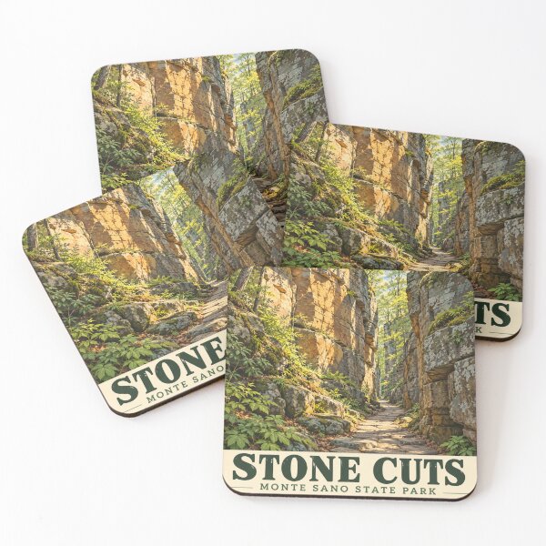 Item preview, Stone Cuts Monte Sano State Park Huntsville Alabama – Vintage Nature Travel Poster designed and sold by Eclipse 3699.