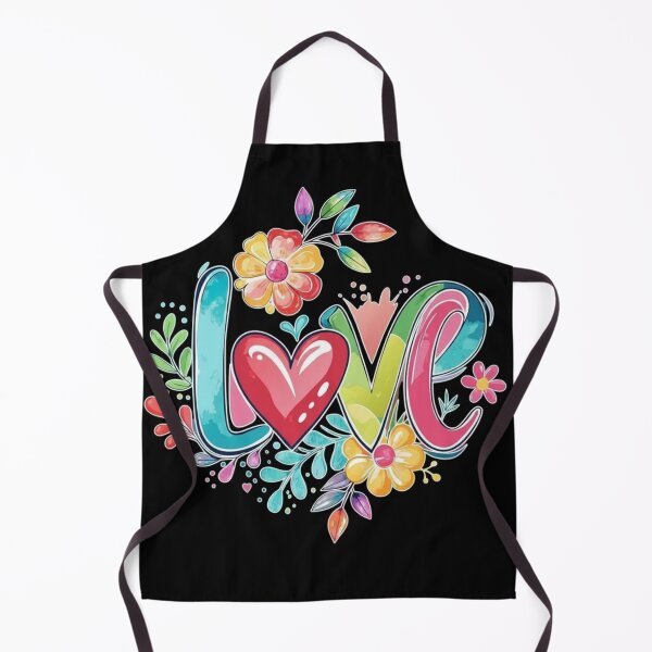 Item preview, Colorful Love Floral Heart Watercolor Illustration designed and sold by ExploreAura Studio.