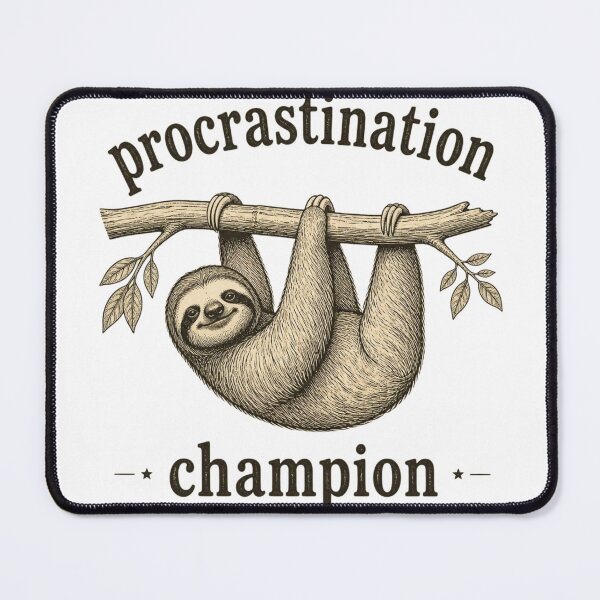 Item preview, procrastination champion designed and sold by alehousephoto.