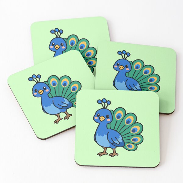 Item preview, Cute Cartoon Peacock designed and sold by WildlifeDoodle.