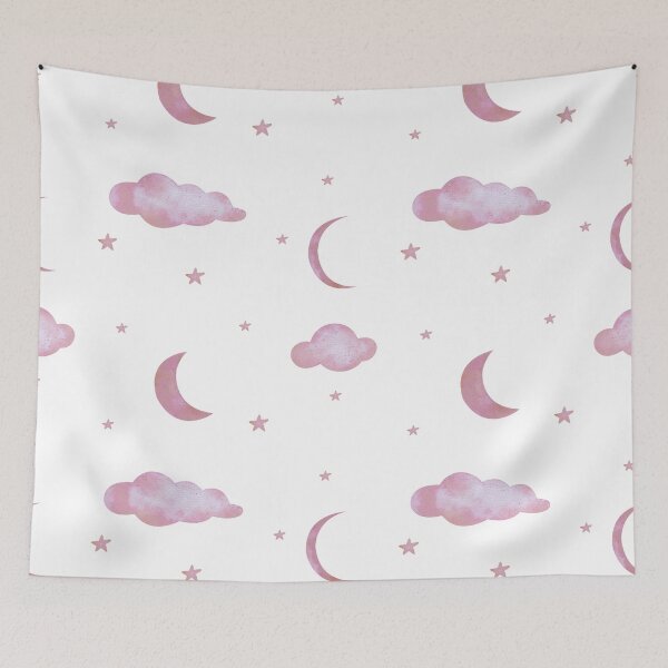 Item preview, Celestial pattern - Pink designed and sold by noob publishing.