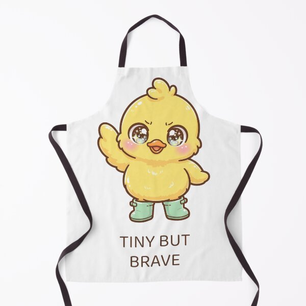 Item preview, Popo the Yellow Duckling in Mint Rain Boots — Tiny But Brave, Kawaii Duck designed and sold by tomynator.