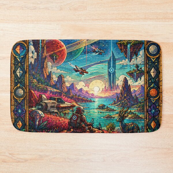 Item preview, No mans sky Inpsired Stained Glass designed and sold by FeelTheDrawing.
