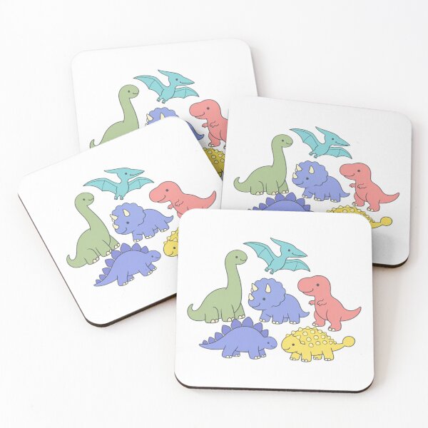 Item preview, Pastel Kawaii Dinosaur Friends Group designed and sold by DariaDoodleArt.
