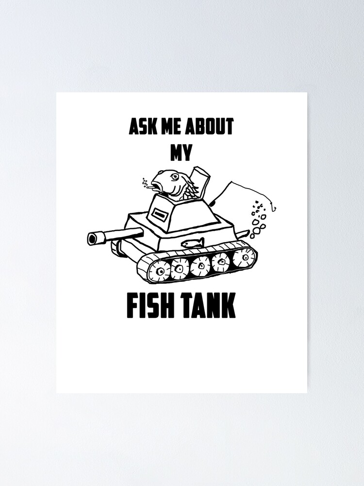 Fish Tank Pun Poster for Sale by breh-art