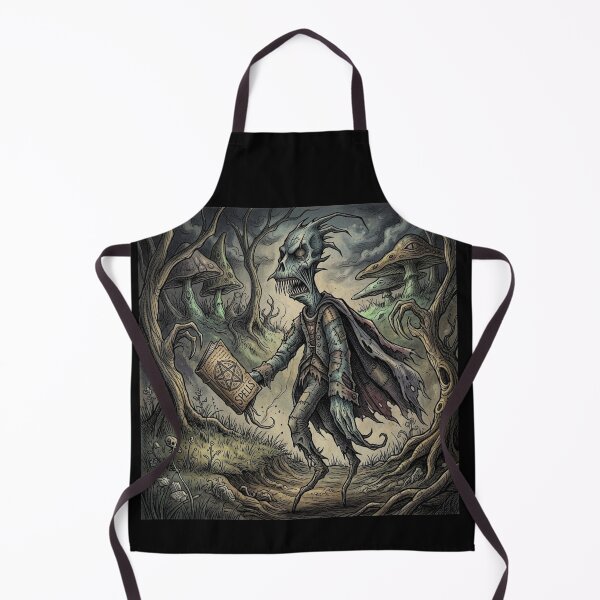 Item preview, Otherworldly Wizard with his book of spells and sacrifice designed and sold by Vintage Designs +.
