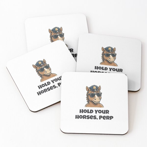 Item preview, Hold Your Horses, Perp Funny Horse Police Design designed and sold by Wild Shades.
