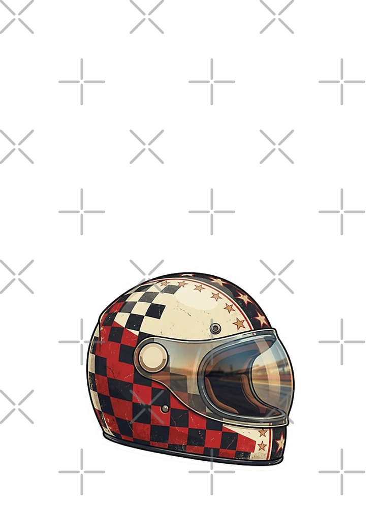 Thumbnail 4 of 4, iPhone Case, Retro Racing Helmet Sticker designed and sold by Stylestickers55.