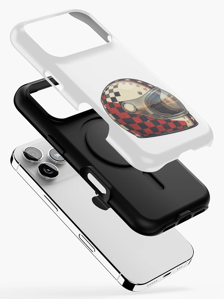 Thumbnail 2 of 4, iPhone Case, Retro Racing Helmet Sticker designed and sold by Stylestickers55.