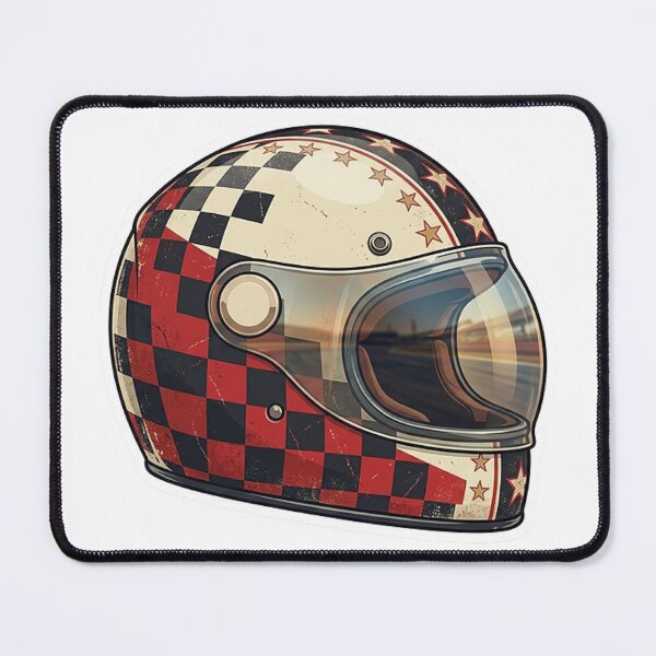Item preview, Retro Racing Helmet Sticker designed and sold by Stylestickers55.