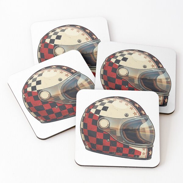 Item preview, Retro Racing Helmet Sticker designed and sold by Stylestickers55.