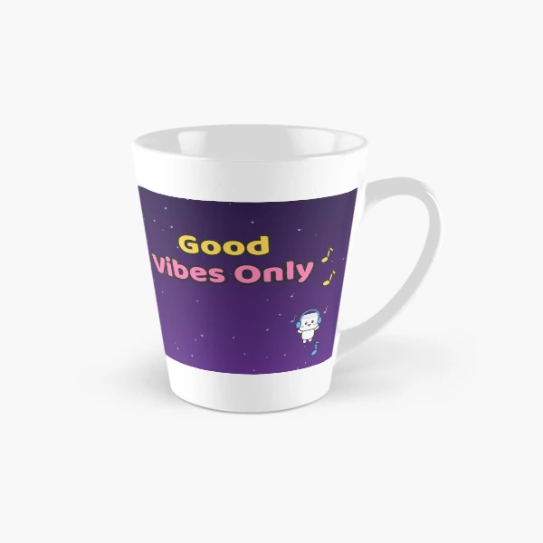 Good Vibes Only - Cute Music Lover Marshmallow Pip with Guitar — Classic Mug by BiMood
