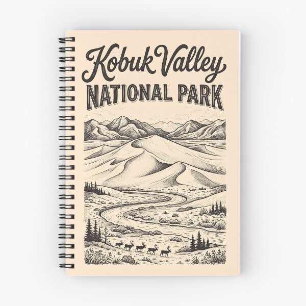 Item preview, Kobuk Valley National Park Vintage Travel Poster designed and sold by Wild Places Paper Co..