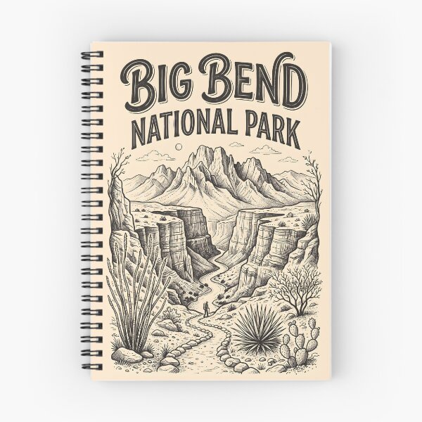 Item preview, Big Bend National Park Vintage Travel Poster designed and sold by Wild Places Paper Co..