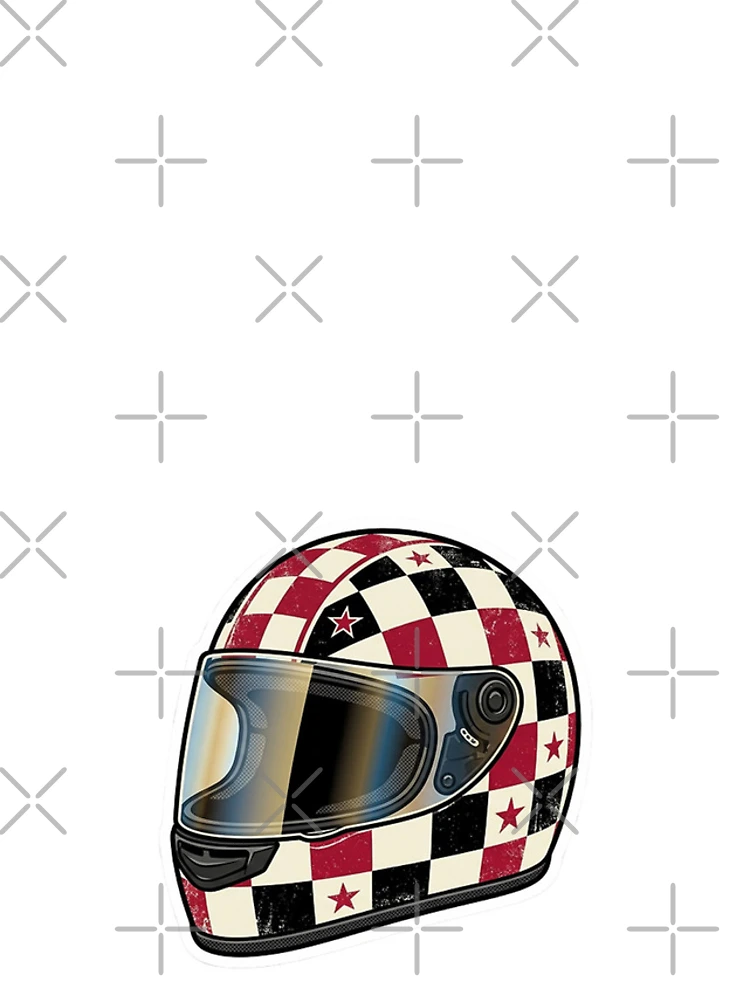 Thumbnail 4 of 4, iPhone Case, Retro Racing Helmet Sticker designed and sold by Stylestickers55.