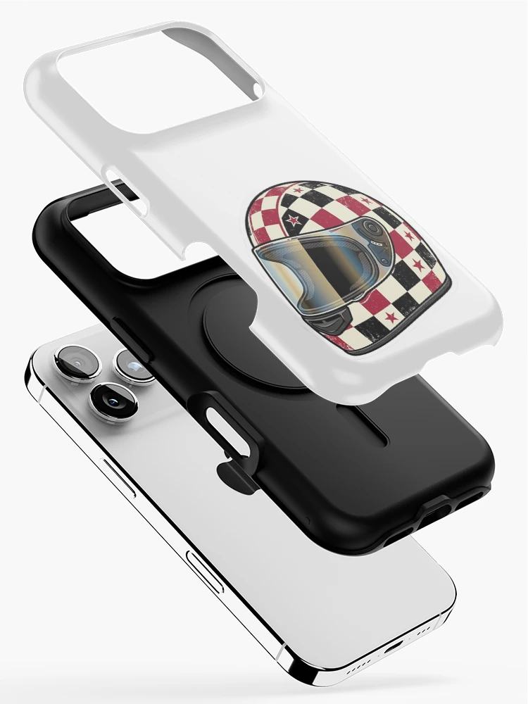 Thumbnail 2 of 4, iPhone Case, Retro Racing Helmet Sticker designed and sold by Stylestickers55.